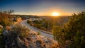 West Texas road trip as the sun was setting