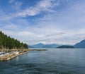 WEST VANCOUVER, CANADA - JUNE 2, 2019: landscape view of Horseshoe Bay summer morning