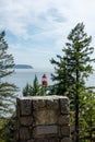 West Vancouver, Canada - May 20,2023: Lighthouse viewpoint inside Lighthouse Park in West Vancouver