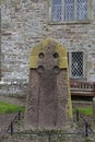 The West View of the Aberlemno 2 Sculptured Stone Royalty Free Stock Photo