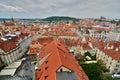 West view from Old Town Hall tower. Prague. Czech Republic Royalty Free Stock Photo