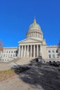 West Virginia capitol building in Charleston vertical Royalty Free Stock Photo