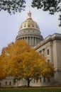 West Virginia Capitol in Fall Royalty Free Stock Photo