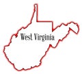 West Virginia Outline Map