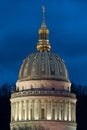 West Virginia State Capitol dome Royalty Free Stock Photo