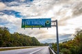 West Virginia State Line Sign Royalty Free Stock Photo