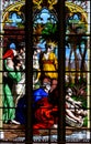 West Window of Norwich Cathedral - close up bottom panel left