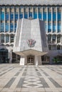 West wing of Guildhall London Town Hall housing a public reference library Royalty Free Stock Photo