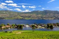 Westbank West Kelowna Okanagan Lake Vineyard Royalty Free Stock Photo