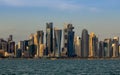 Westbay,Doha, Qatar - October 12 2019: Doha city landmark during night