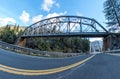 Westbound on Highway 70 at the Tobin Twin Bridges Royalty Free Stock Photo