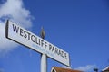 Westcliff Parade, Westcliff on Sea, Southend, Essex, UK street sign Royalty Free Stock Photo