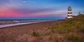 Westcoast Lighthouse with colorful sunrise