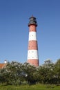 Westerhever (Germany) - Light house Royalty Free Stock Photo