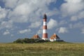 Westerhever (Germany) - Light house Royalty Free Stock Photo