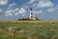 Westerhever (Germany) - Light house Royalty Free Stock Photo