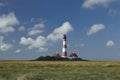 Westerhever (Germany) - Light house Royalty Free Stock Photo