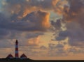 Westerhever Lighthouse,North Frisia,Germany Royalty Free Stock Photo