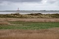 Westerheversand Lighthouse from SPO Beach Royalty Free Stock Photo