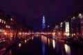 Westerkerk canal night