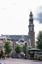 Westerkerk  Western church in Amsterdam, Netherlands Royalty Free Stock Photo