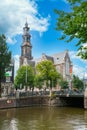 The Westerkerk Western Church with the Westertoren