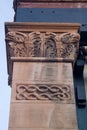 Western Art Deco in stone relief celtic knot