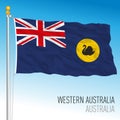 Western Australia flag, state and territory, Australia, oceanian country