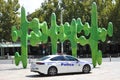 Western Australia police car in Perth financial district