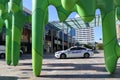 Western Australia police car in Perth financial district