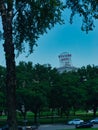 Western Auto Lofts Building through Trees