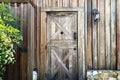 Western barn shed door lantern Royalty Free Stock Photo