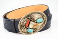 Western Belt with Ornate Buckle.