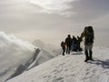 Western Breithorn summit Royalty Free Stock Photo