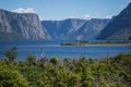 Western Brook Pond in Gros Morne National Park in Newfoundland Royalty Free Stock Photo