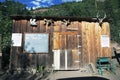 Western building at Bachelor, Box Canyon Mine Tour, Ouray, Colorado, USA Royalty Free Stock Photo