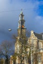 The Western Church, in Dutch `Westerkerk` in Amsterdam Royalty Free Stock Photo