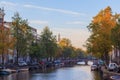 Western church on Prinsengracht canal in Amsterdam