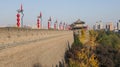 The western city of Xi`an, the capital of the Qin Dynasty and the Tang Dynasty, the city wall, and the Yongdingmen city gate.