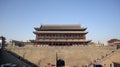 The western city of Xi`an, the capital of the Qin Dynasty and the Tang Dynasty, the city wall, and the Yongdingmen city gate.