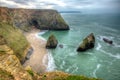 Western Cove Portreath North Cornwall England UK in HDR