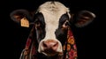 western cow with bandana