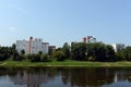 The Western Dvina River in Vitebsk. Royalty Free Stock Photo