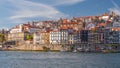 The Ribeira Waterfront, Porto, Portugal.