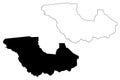 Western Equatoria state States of South Sudan, Equatoria Region map vector illustration, scribble sketch Western Equatoria map