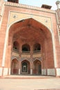 The Western Facade of the West Gate at Humayun`s Tomb Royalty Free Stock Photo