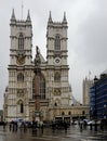 The western facade of Westminster Abbey Royalty Free Stock Photo