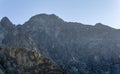 The western face of Lomnica Peak Lomnicky stit, Lomnicky Peak with the classics of climbing routes