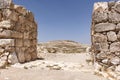 Western Gate of the Canaanite City at Tel Arad in Israel Royalty Free Stock Photo