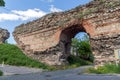 The Western gate of Diocletianopolis Roman city wall, town of Hisarya, Bulgaria